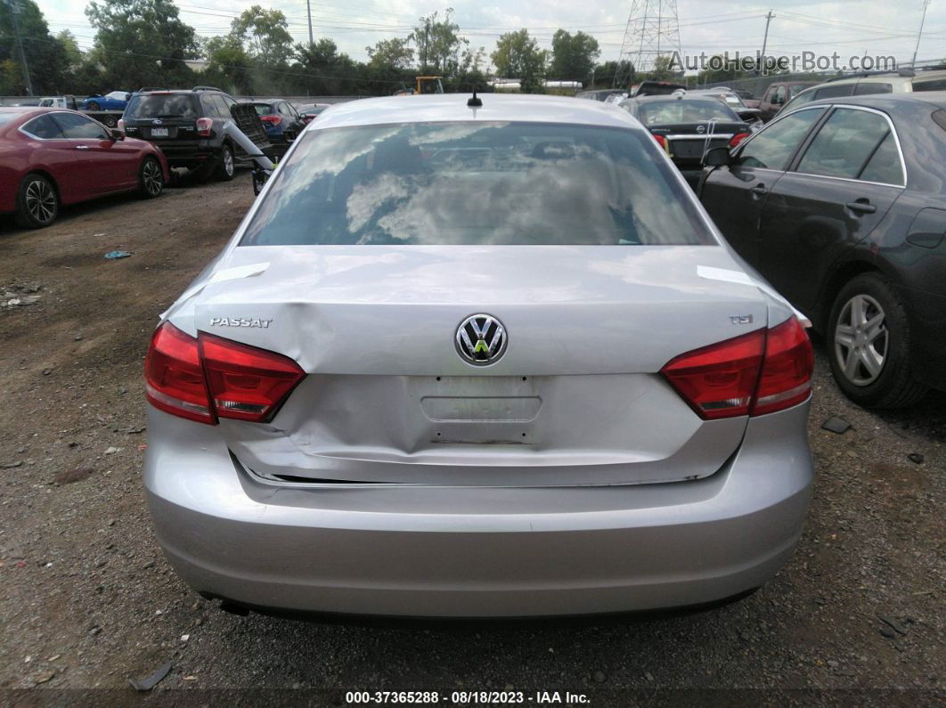 2014 Volkswagen Passat S Silver vin: 1VWAS7A39EC084371