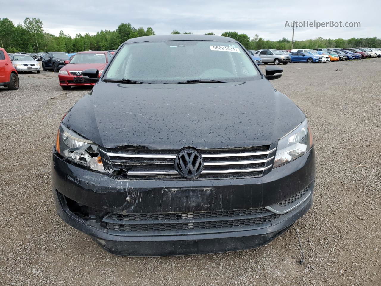 2014 Volkswagen Passat S Black vin: 1VWAS7A39EC111844