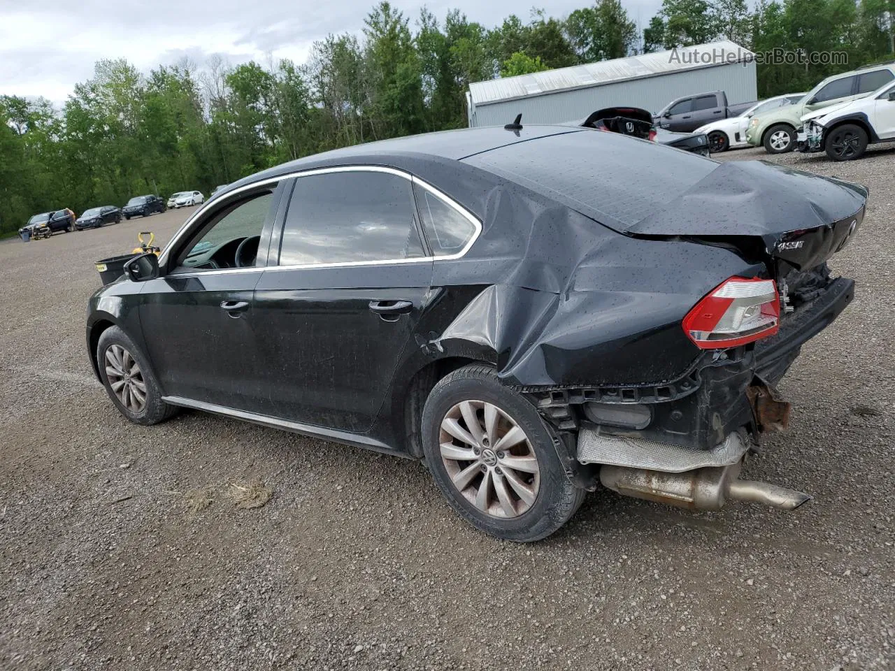 2014 Volkswagen Passat S Black vin: 1VWAS7A39EC111844