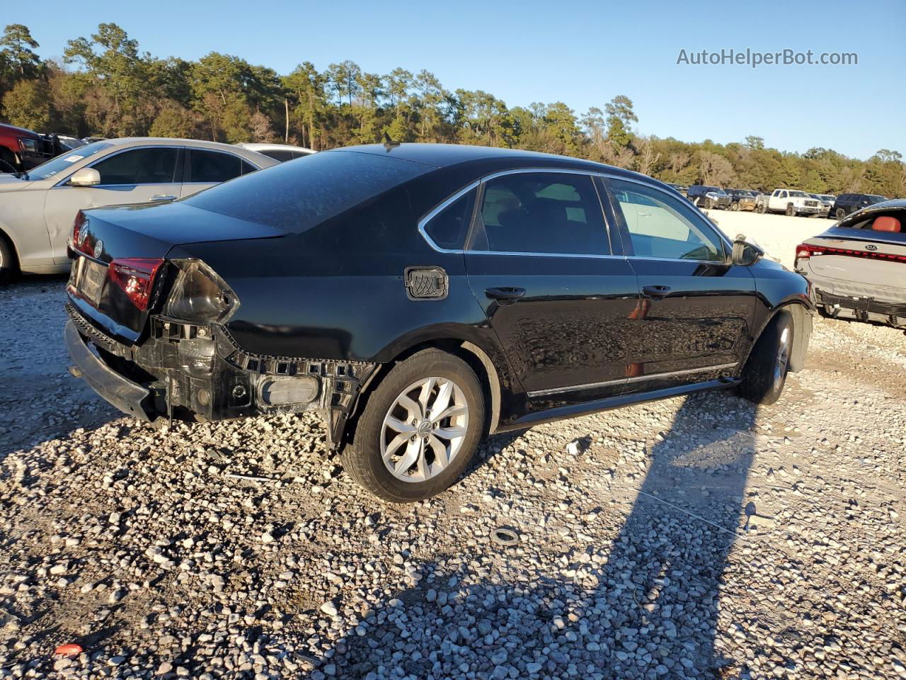 2016 Volkswagen Passat S Black vin: 1VWAS7A39GC063264