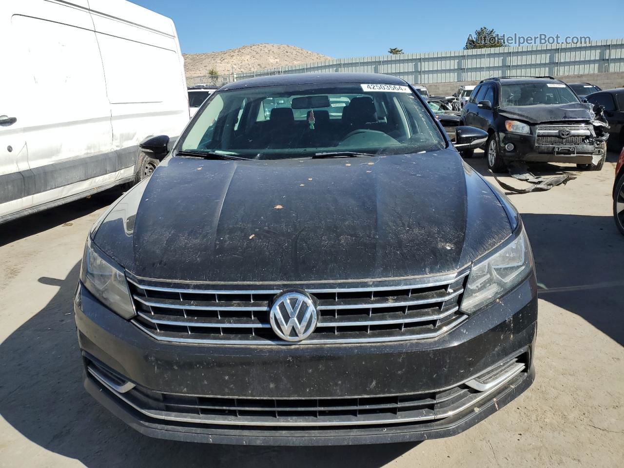 2016 Volkswagen Passat S Черный vin: 1VWAS7A3XGC014820