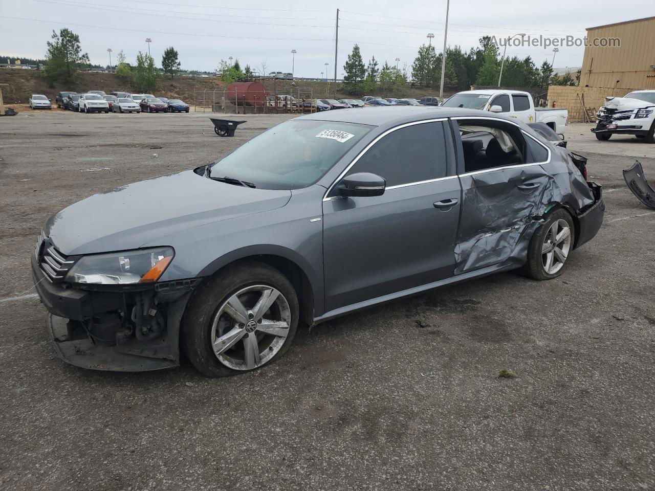 2014 Volkswagen Passat S Gray vin: 1VWAT7A30EC046704