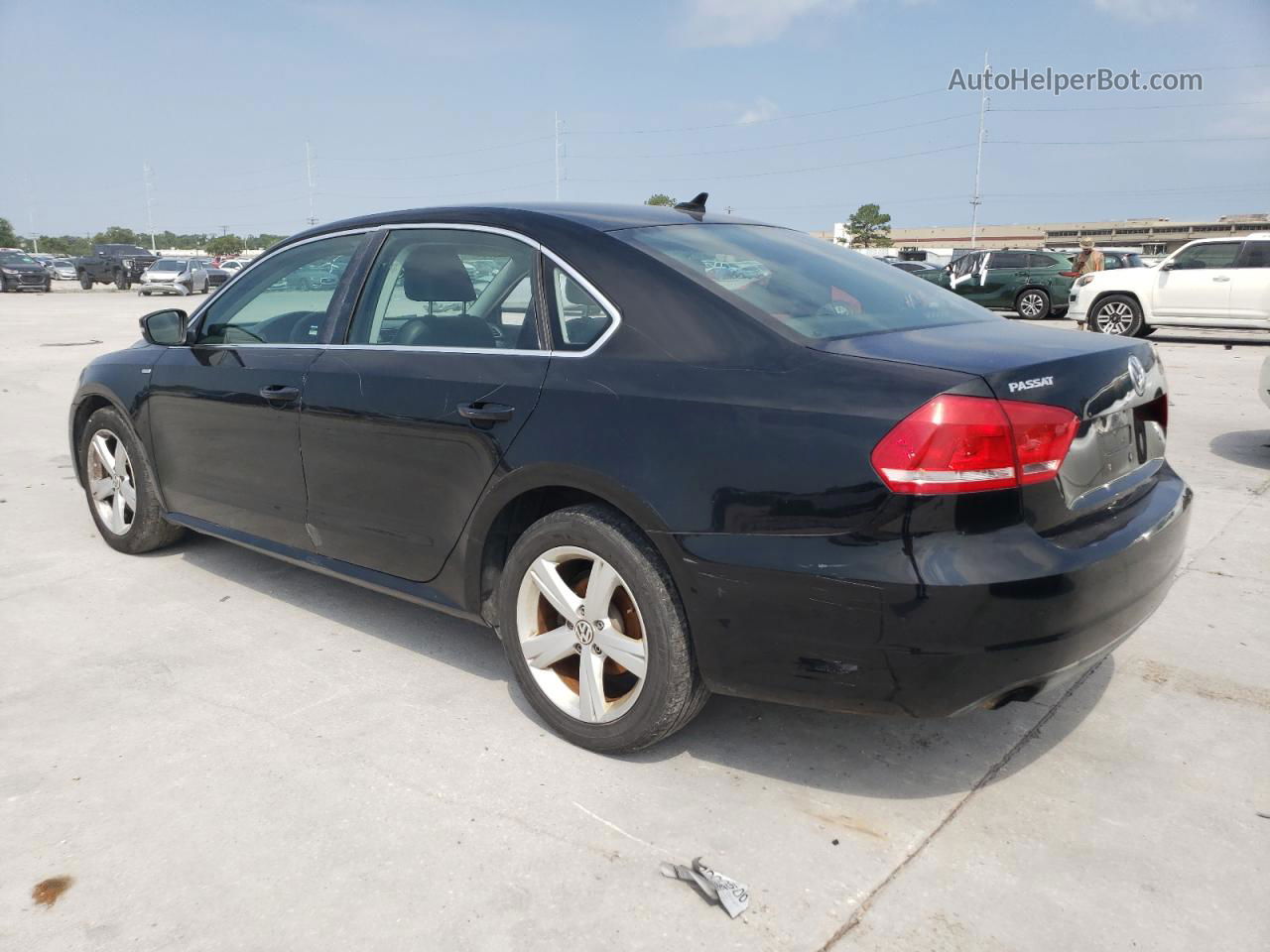 2014 Volkswagen Passat S Black vin: 1VWAT7A30EC055998