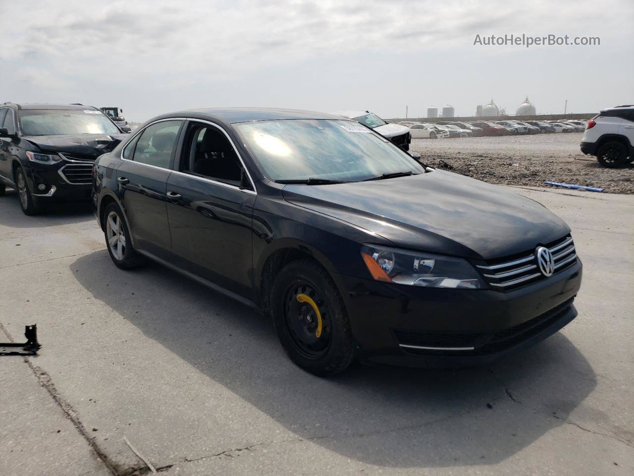 2014 Volkswagen Passat S Black vin: 1VWAT7A30EC055998