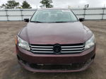 2014 Volkswagen Passat S Темно-бордовый vin: 1VWAT7A30EC077631