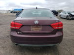 2014 Volkswagen Passat S Maroon vin: 1VWAT7A30EC077631