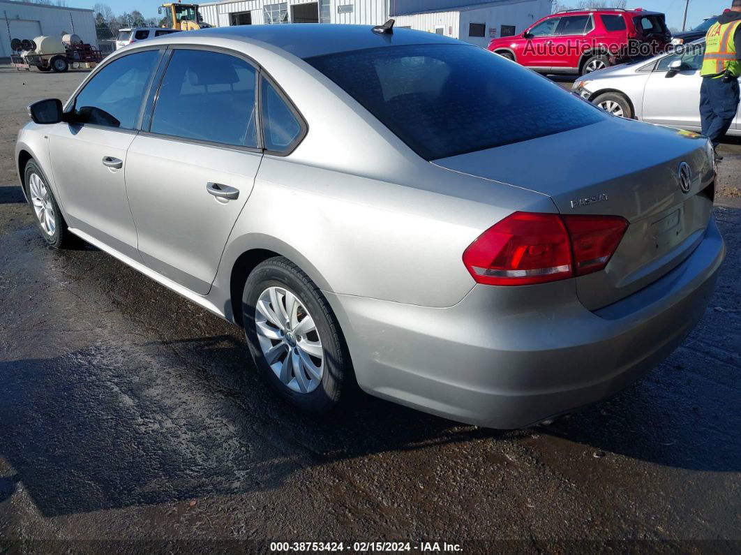 2014 Volkswagen Passat 1.8t Wolfsburg Edition Silver vin: 1VWAT7A30EC083087