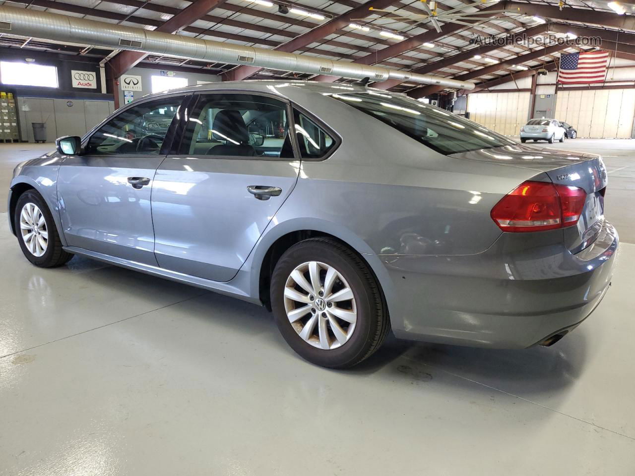 2014 Volkswagen Passat S Gray vin: 1VWAT7A30EC095949