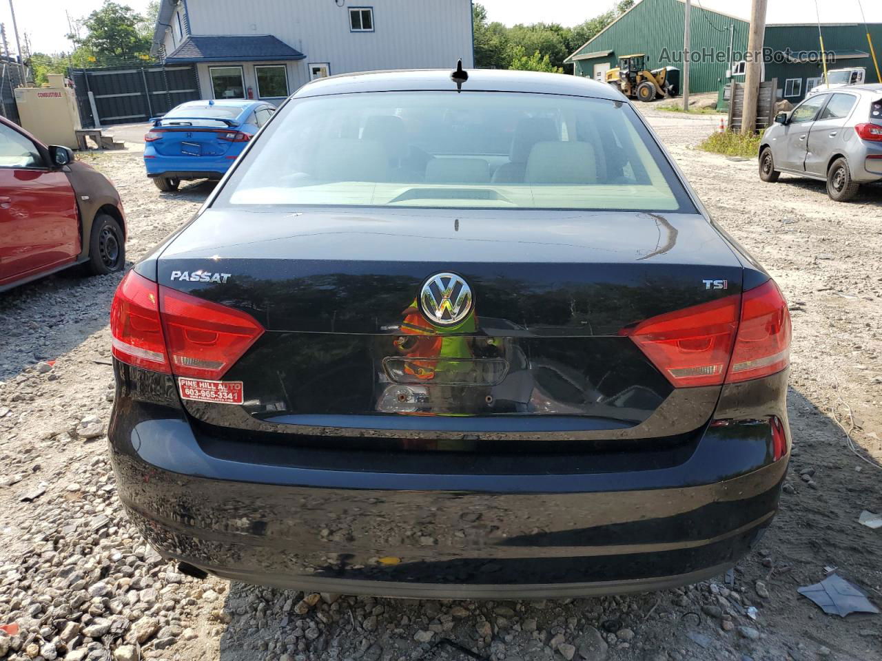 2015 Volkswagen Passat S Black vin: 1VWAT7A30FC012974