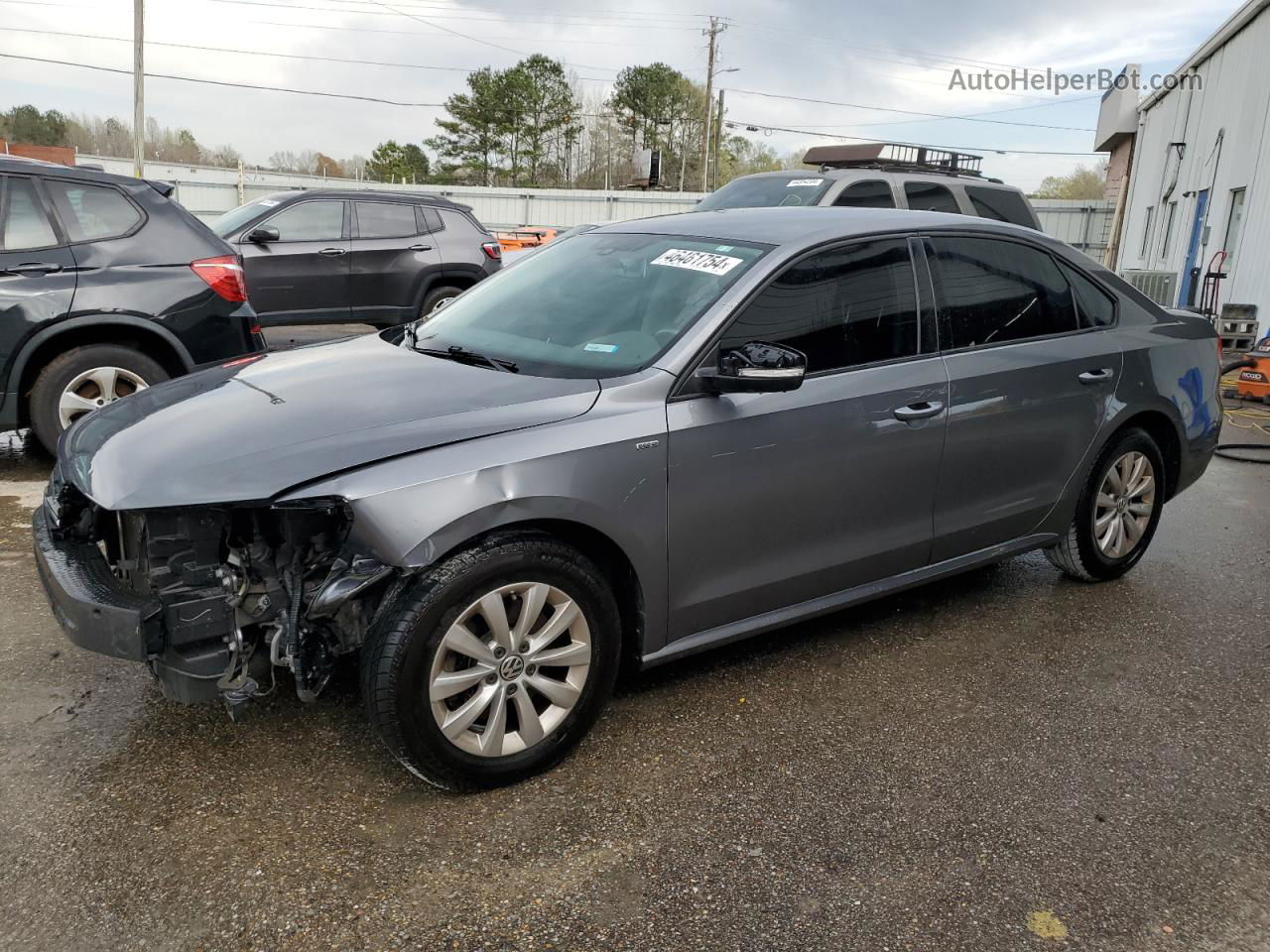 2015 Volkswagen Passat S Серый vin: 1VWAT7A30FC044999