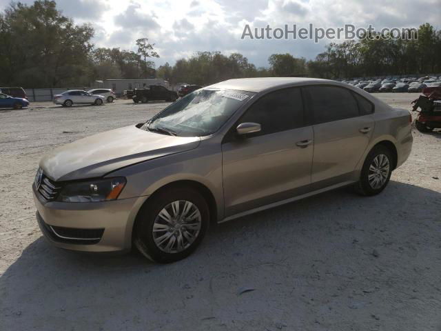 2015 Volkswagen Passat S Tan vin: 1VWAT7A30FC046493