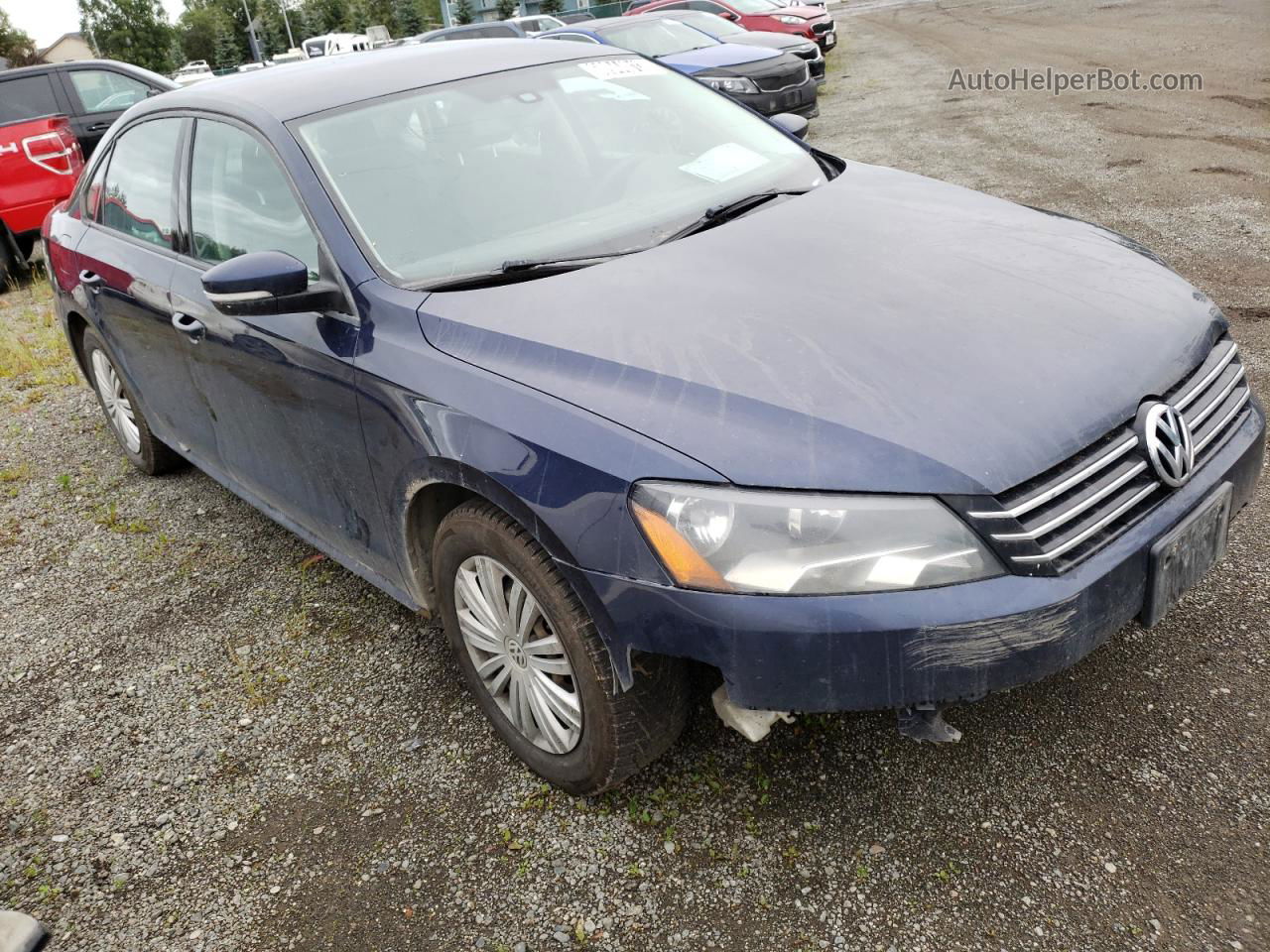 2015 Volkswagen Passat S Blue vin: 1VWAT7A30FC062497