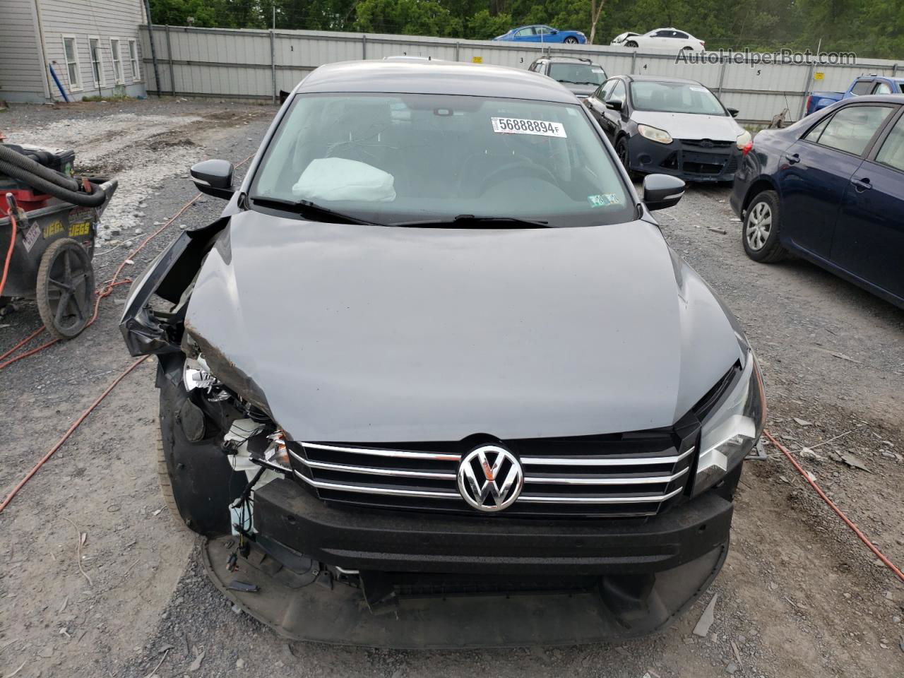 2015 Volkswagen Passat S Gray vin: 1VWAT7A30FC099971