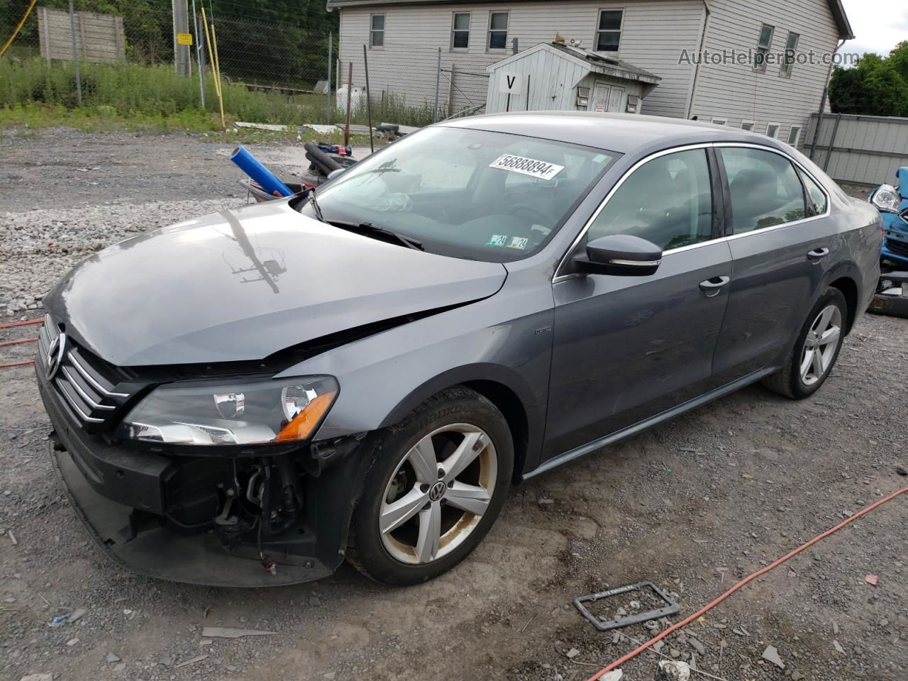 2015 Volkswagen Passat S Gray vin: 1VWAT7A30FC099971