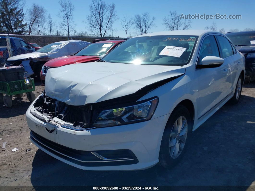 2016 Volkswagen Passat 1.8t S White vin: 1VWAT7A30GC031557