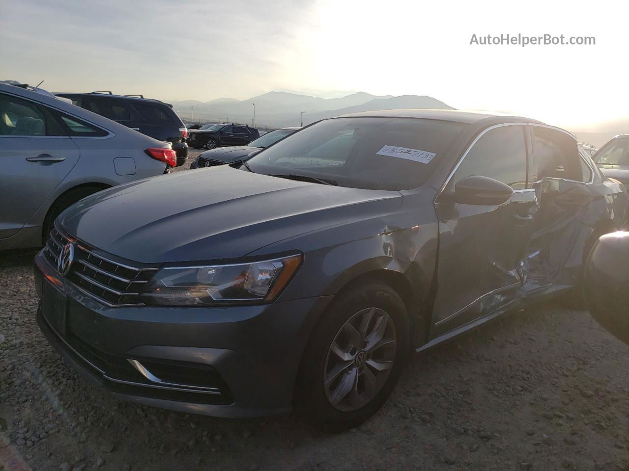 2016 Volkswagen Passat S Gray vin: 1VWAT7A30GC035625