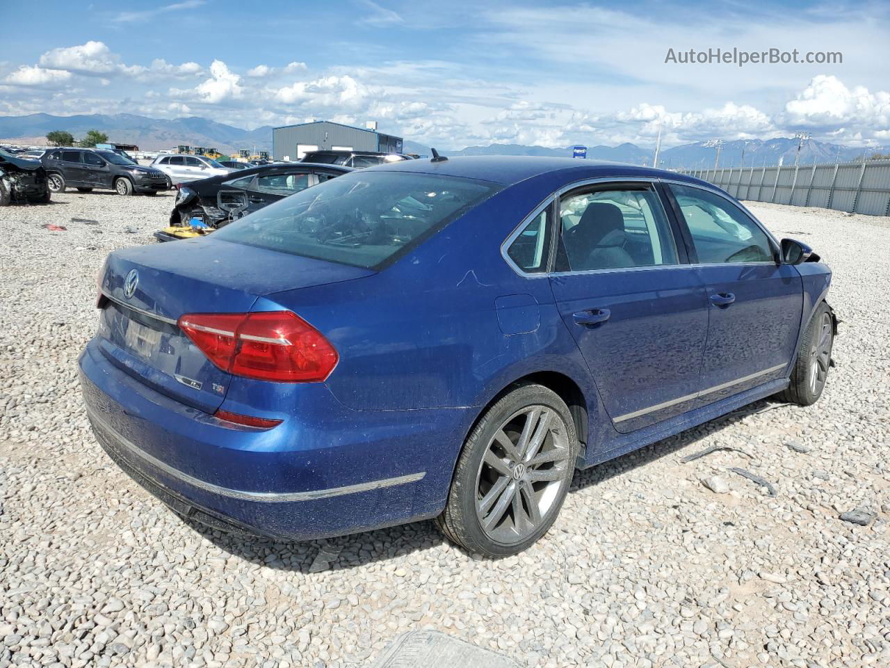 2016 Volkswagen Passat S Blue vin: 1VWAT7A30GC047127