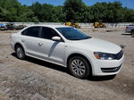 2014 Volkswagen Passat S White vin: 1VWAT7A31EC078299