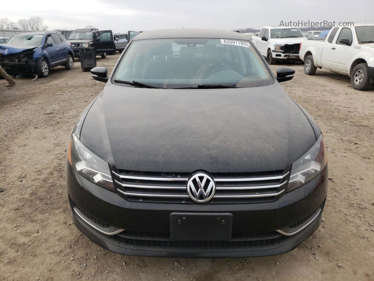 2015 Volkswagen Passat S Black vin: 1VWAT7A31FC022235