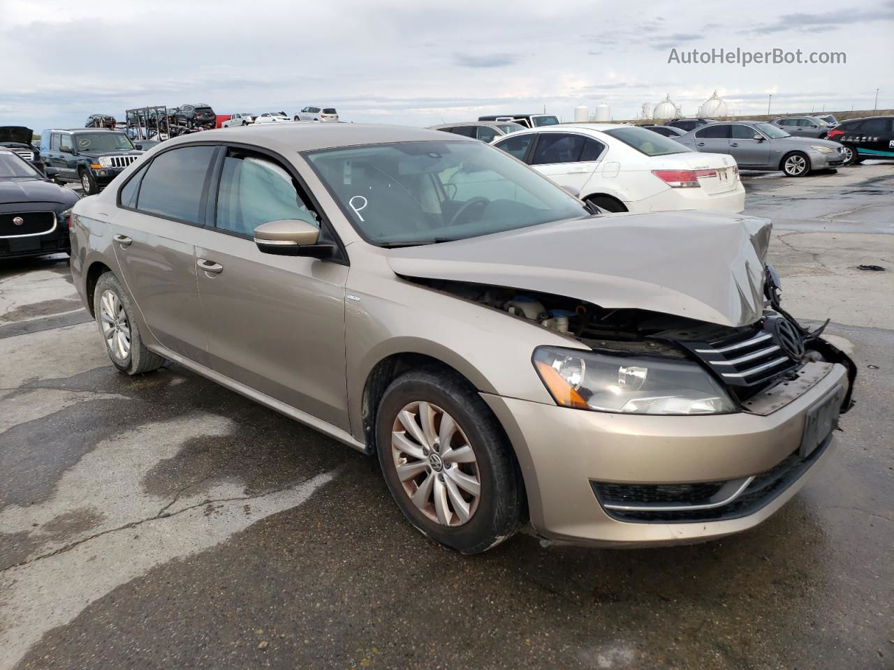 2015 Volkswagen Passat S Tan vin: 1VWAT7A31FC024874