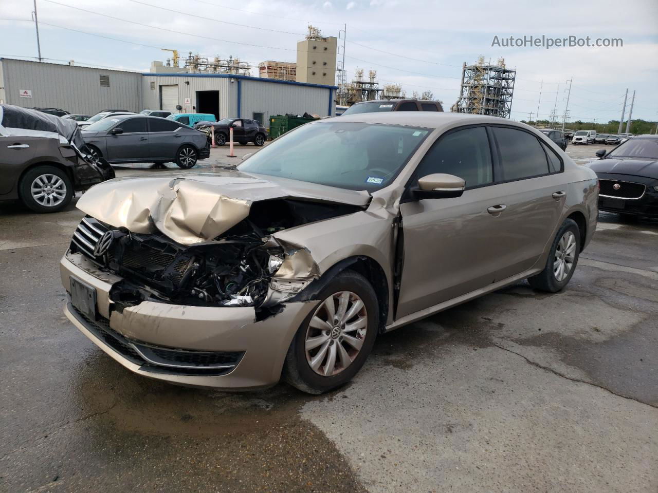 2015 Volkswagen Passat S Tan vin: 1VWAT7A31FC024874