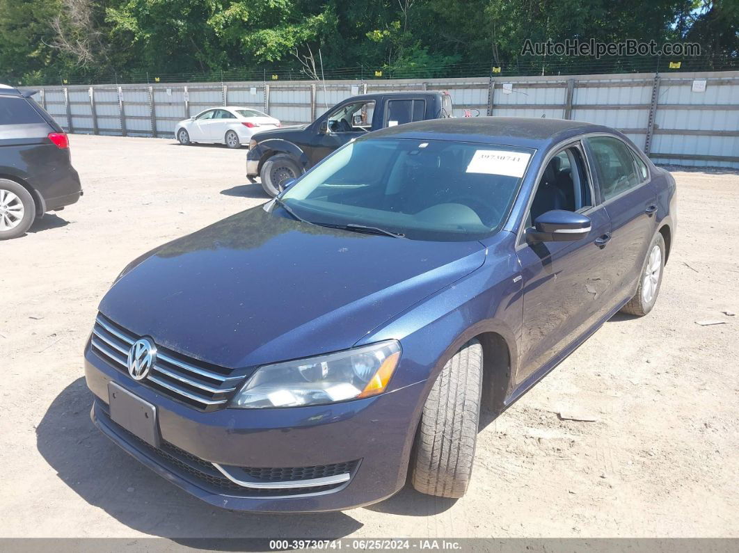 2015 Volkswagen Passat 1.8t Wolfsburg Edition Blue vin: 1VWAT7A31FC028407