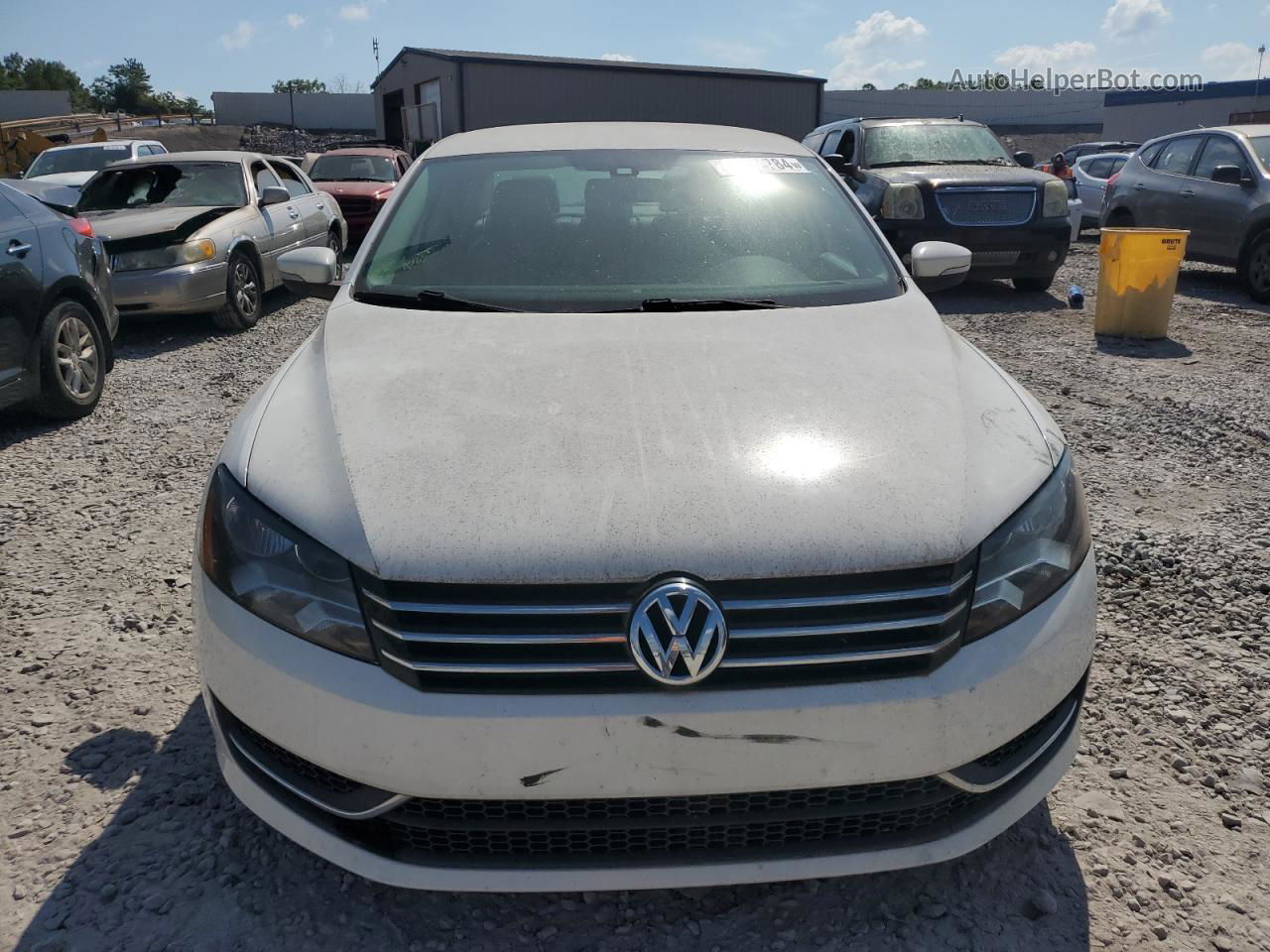 2015 Volkswagen Passat S White vin: 1VWAT7A31FC047782