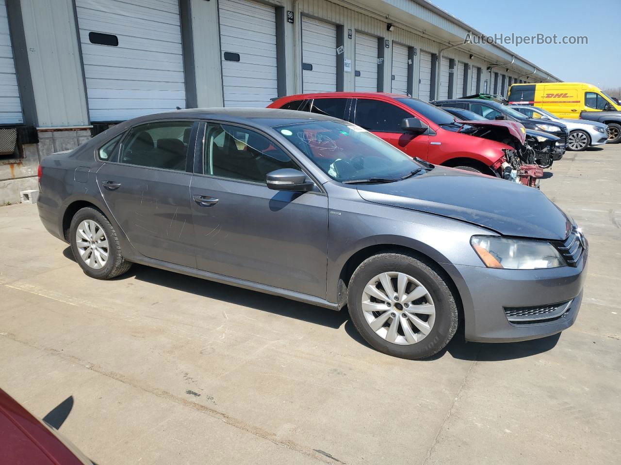 2015 Volkswagen Passat S Gray vin: 1VWAT7A31FC059138