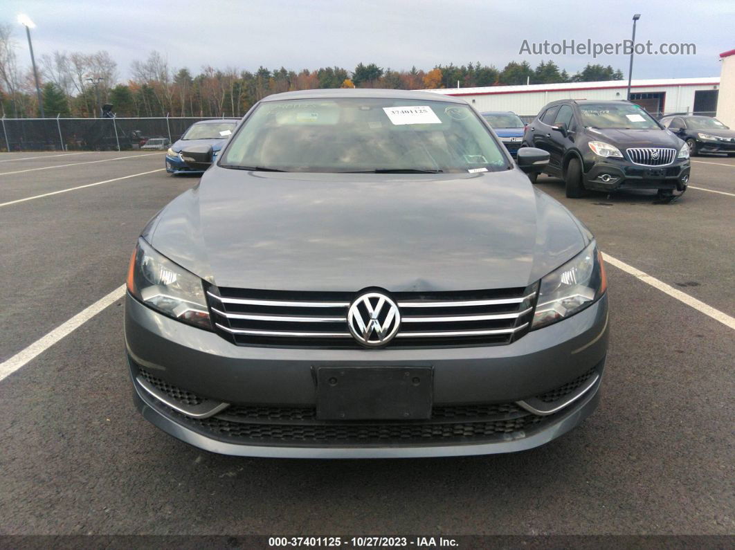 2015 Volkswagen Passat 1.8t S Gray vin: 1VWAT7A31FC076571