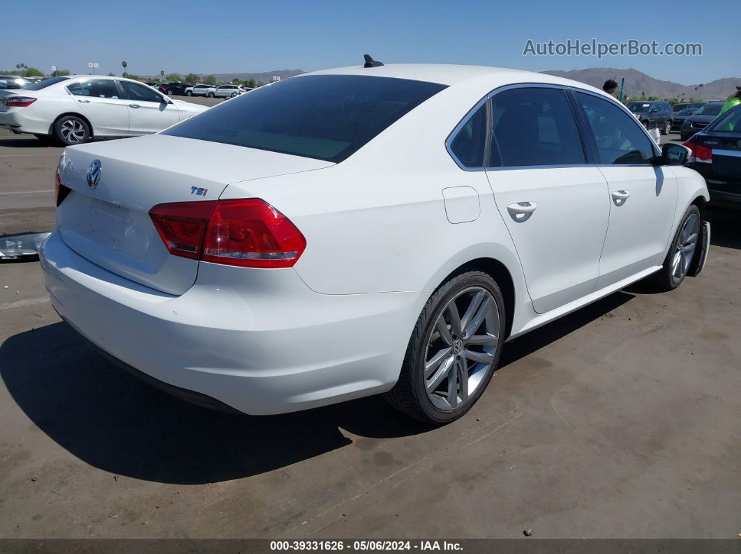 2015 Volkswagen Passat 1.8t Limited Edition White vin: 1VWAT7A31FC082502