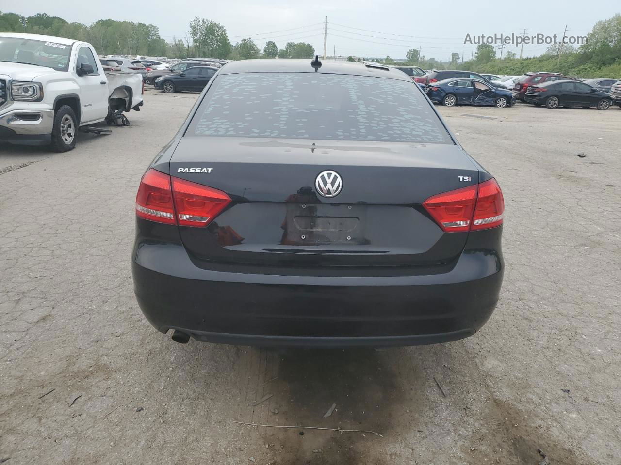 2015 Volkswagen Passat S Black vin: 1VWAT7A31FC088851