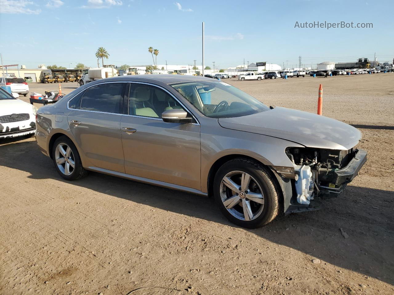 2015 Volkswagen Passat S Tan vin: 1VWAT7A31FC093435