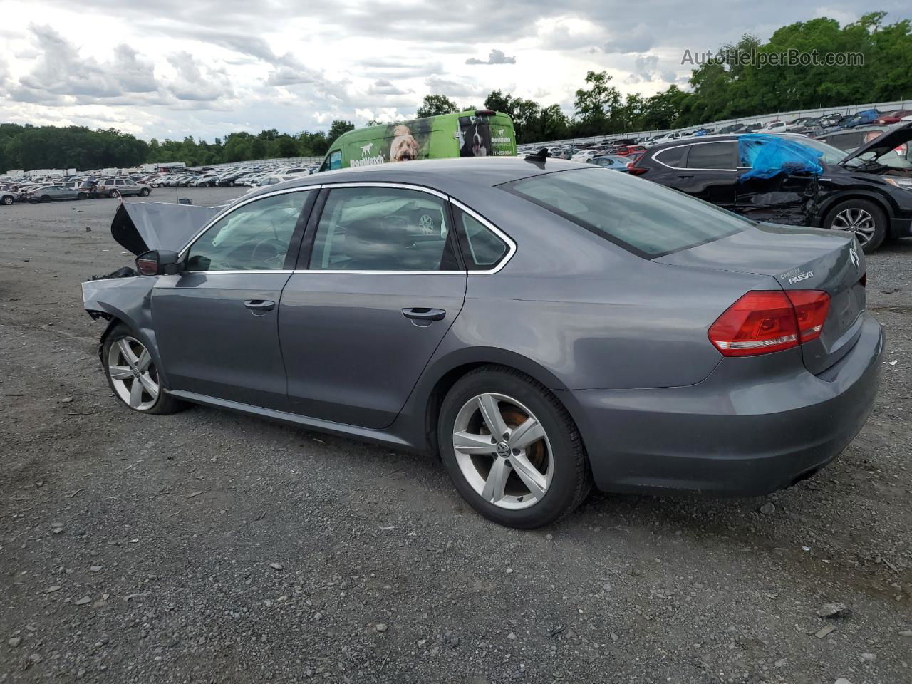 2015 Volkswagen Passat S Gray vin: 1VWAT7A31FC097744