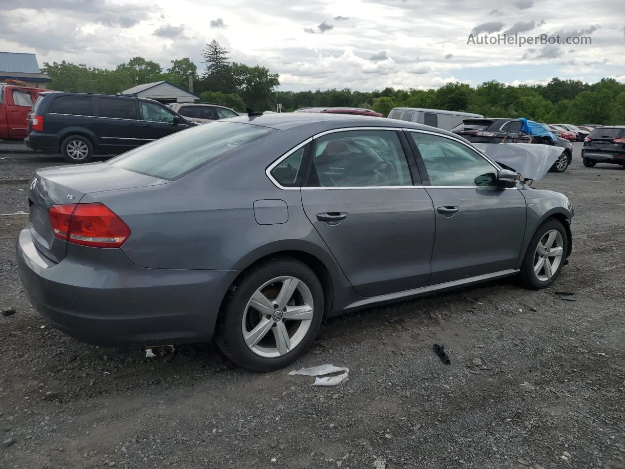 2015 Volkswagen Passat S Gray vin: 1VWAT7A31FC097744