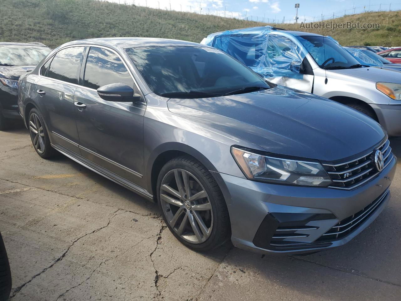 2016 Volkswagen Passat S Gray vin: 1VWAT7A31GC040980