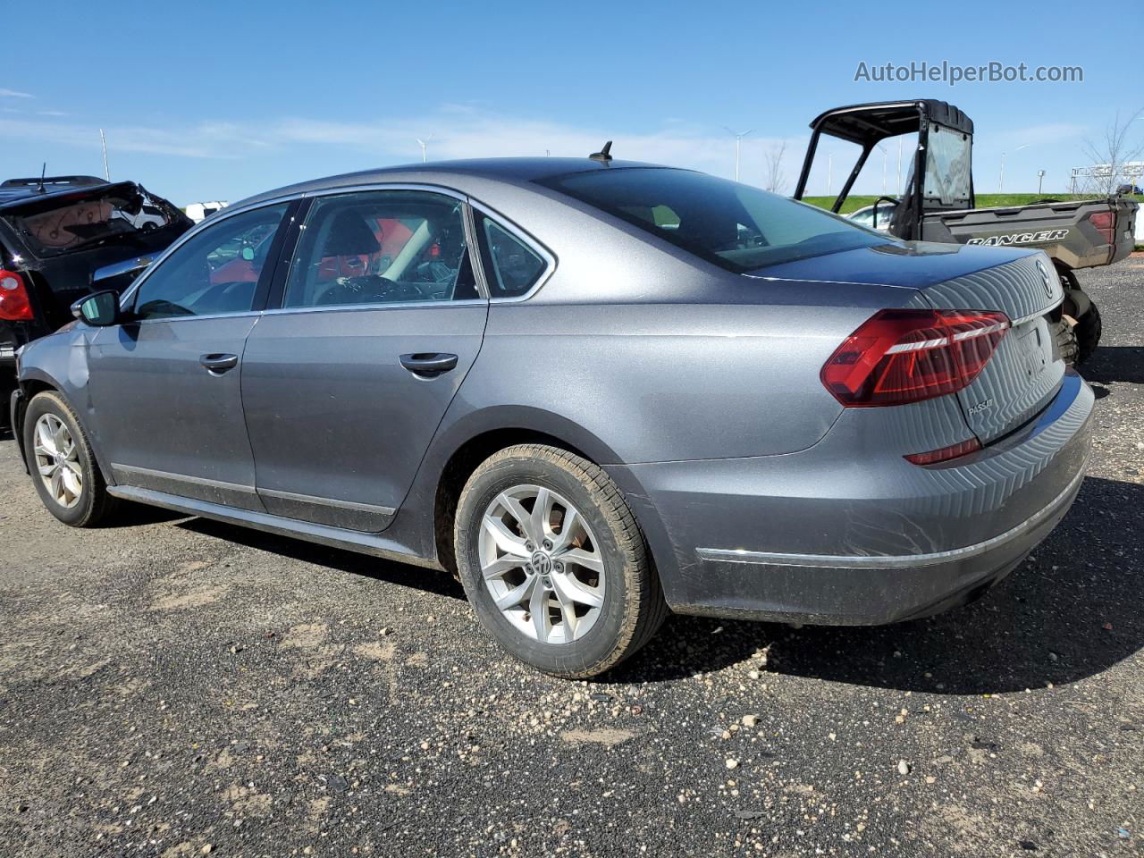 2017 Volkswagen Passat S Gray vin: 1VWAT7A31HC070367