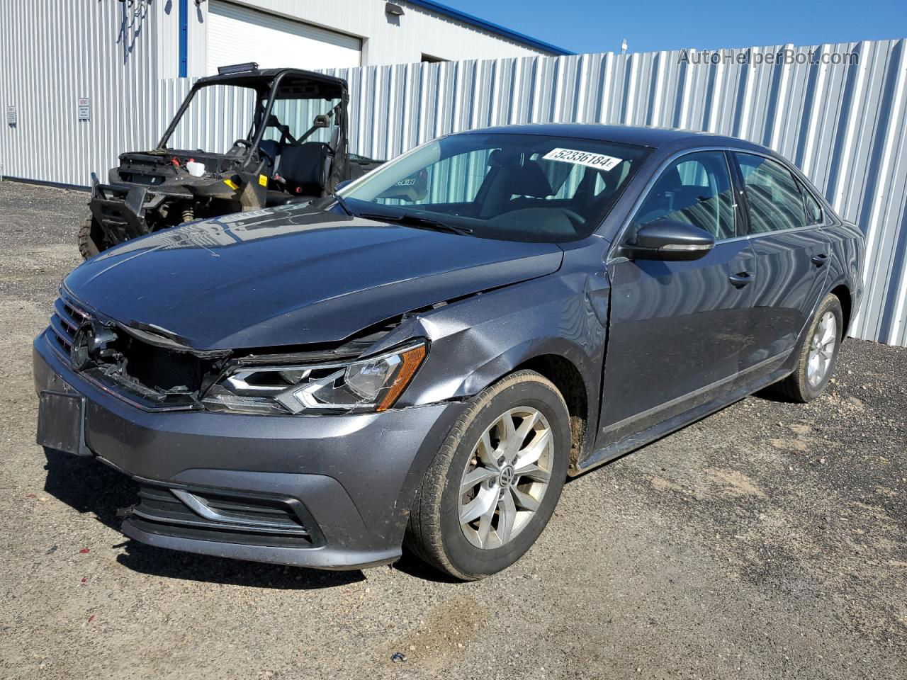 2017 Volkswagen Passat S Gray vin: 1VWAT7A31HC070367