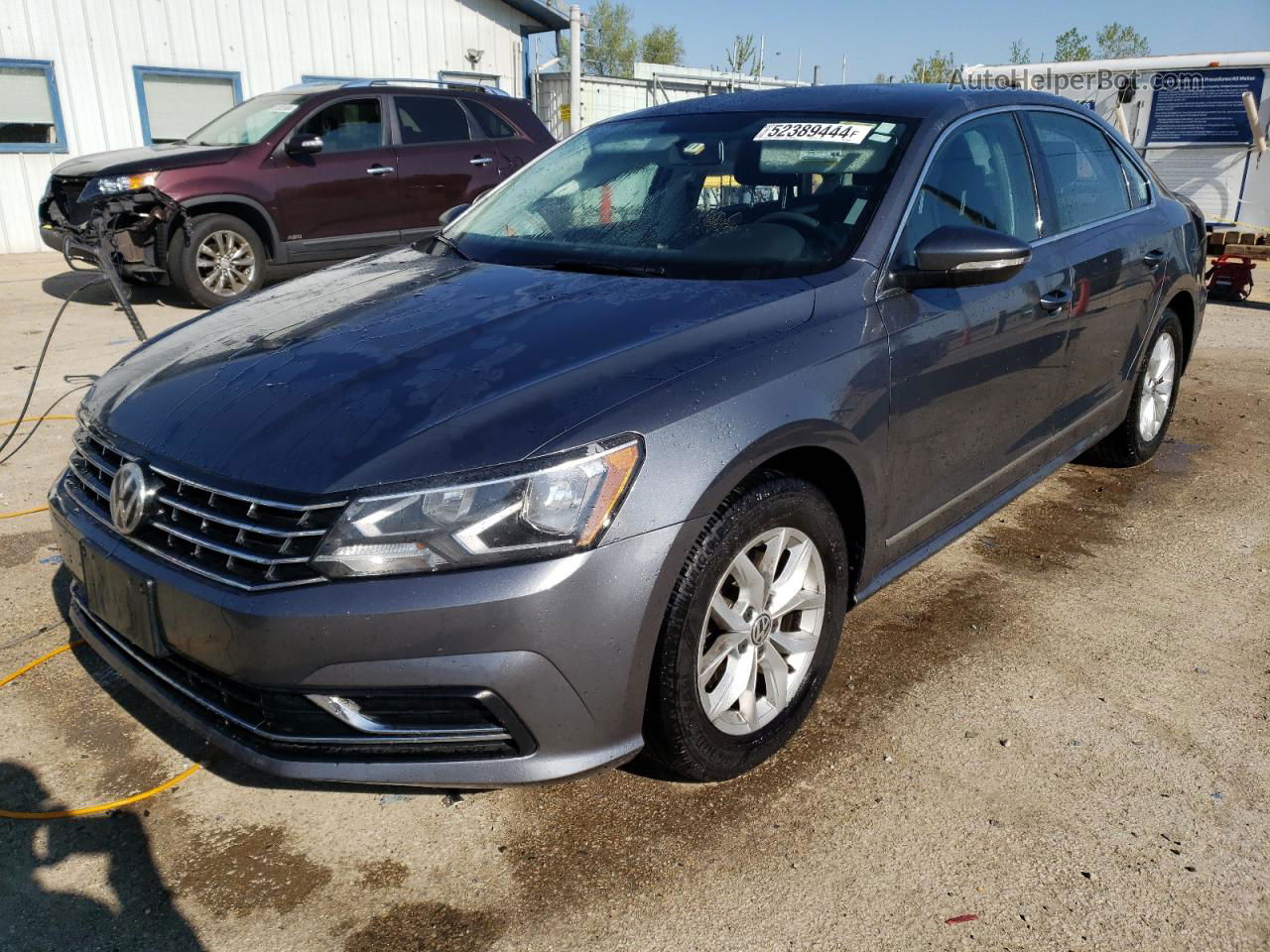 2017 Volkswagen Passat S Gray vin: 1VWAT7A31HC082695