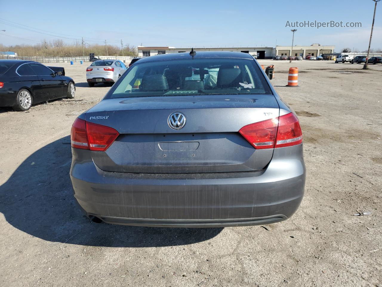 2015 Volkswagen Passat S Gray vin: 1VWAT7A32FC011034