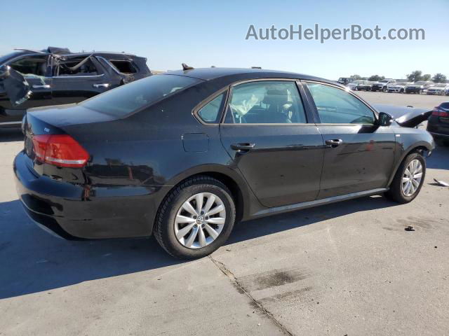 2015 Volkswagen Passat S Черный vin: 1VWAT7A32FC014869