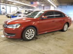 2015 Volkswagen Passat S Burgundy vin: 1VWAT7A32FC027315