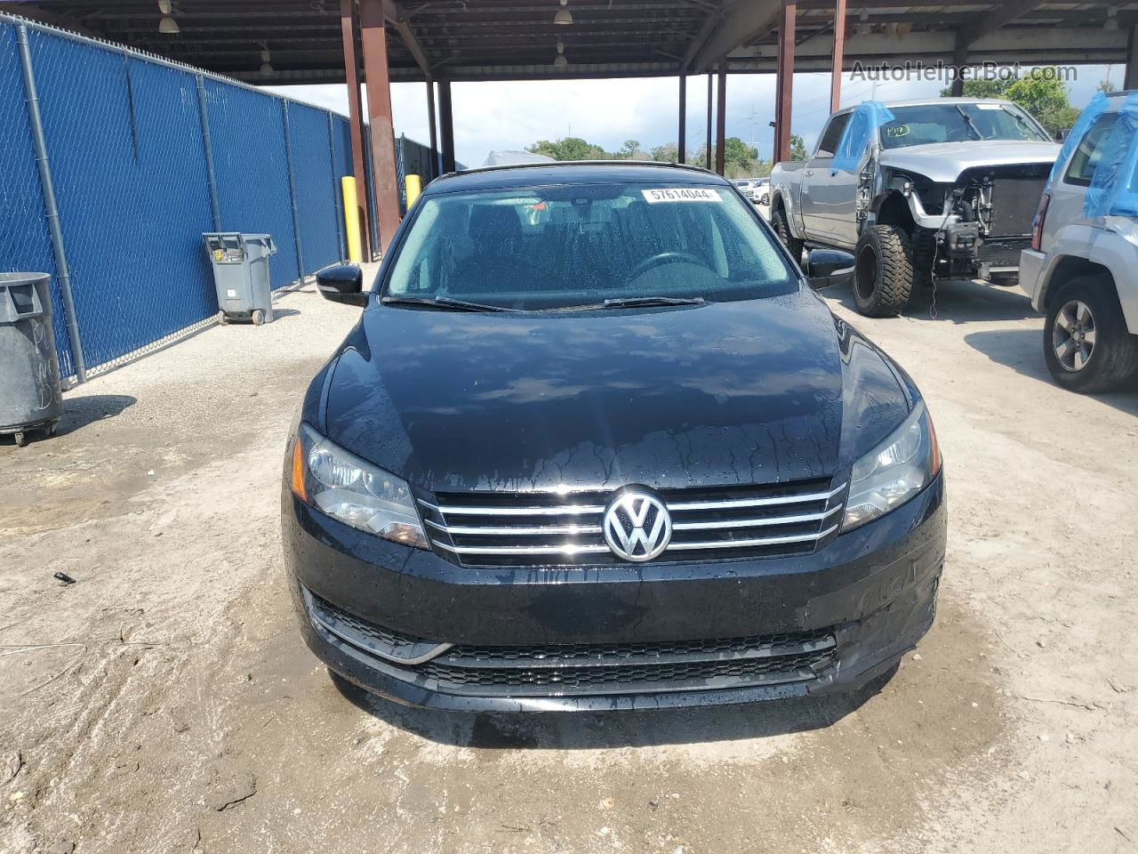 2015 Volkswagen Passat S Black vin: 1VWAT7A32FC038427