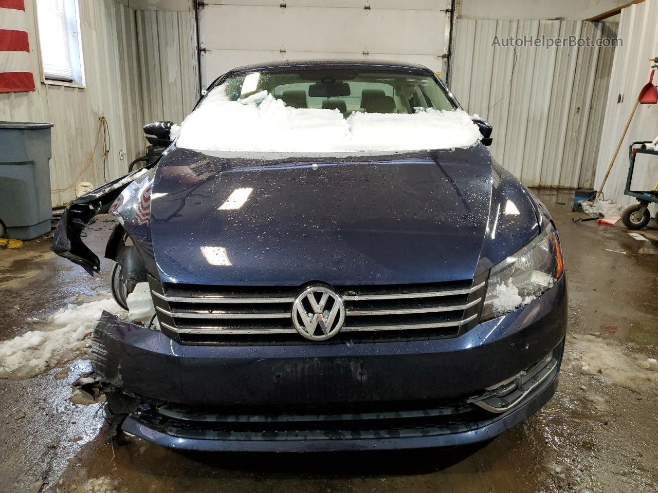 2015 Volkswagen Passat S Blue vin: 1VWAT7A32FC096750