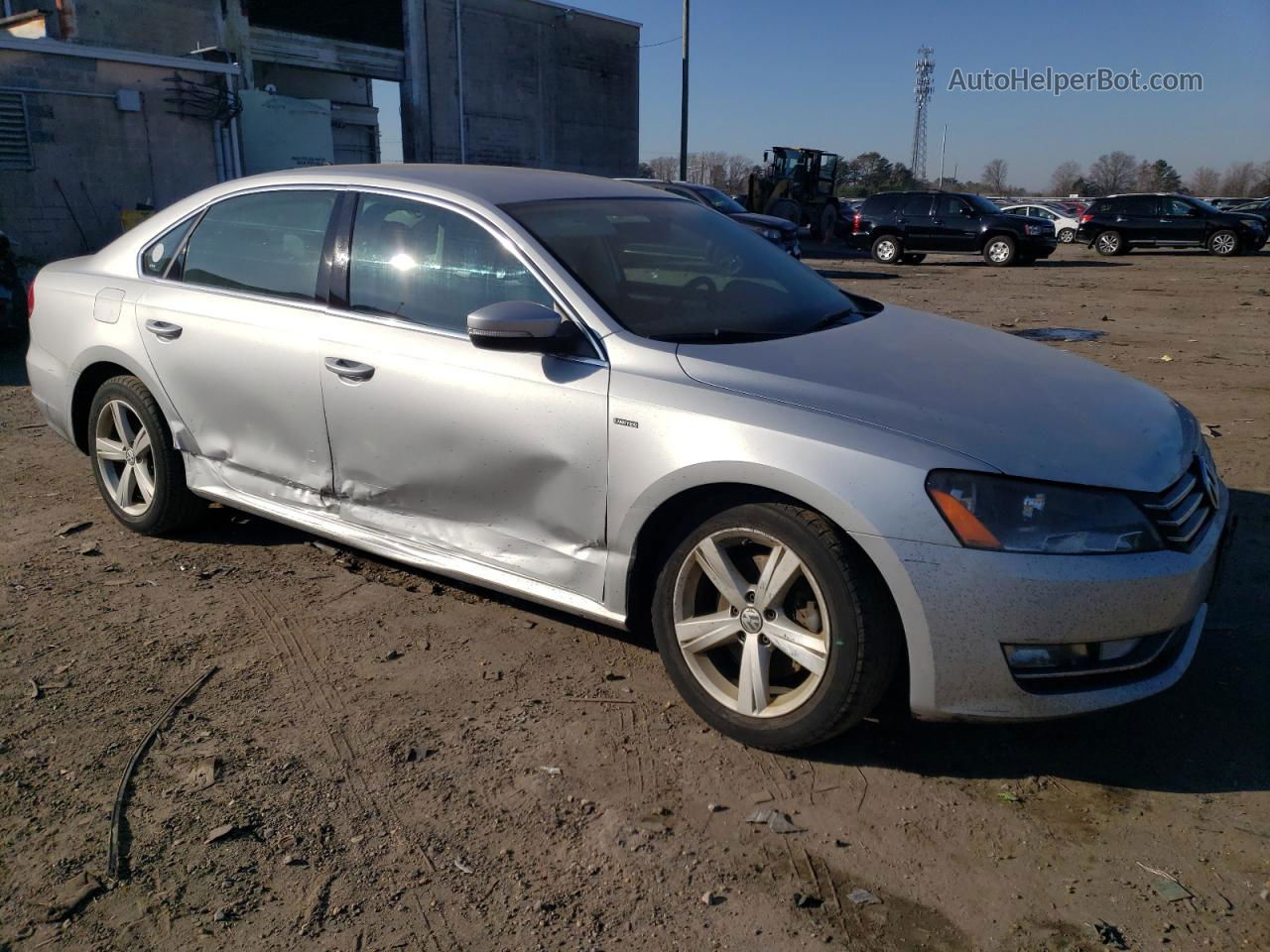 2015 Volkswagen Passat S Silver vin: 1VWAT7A32FC115278