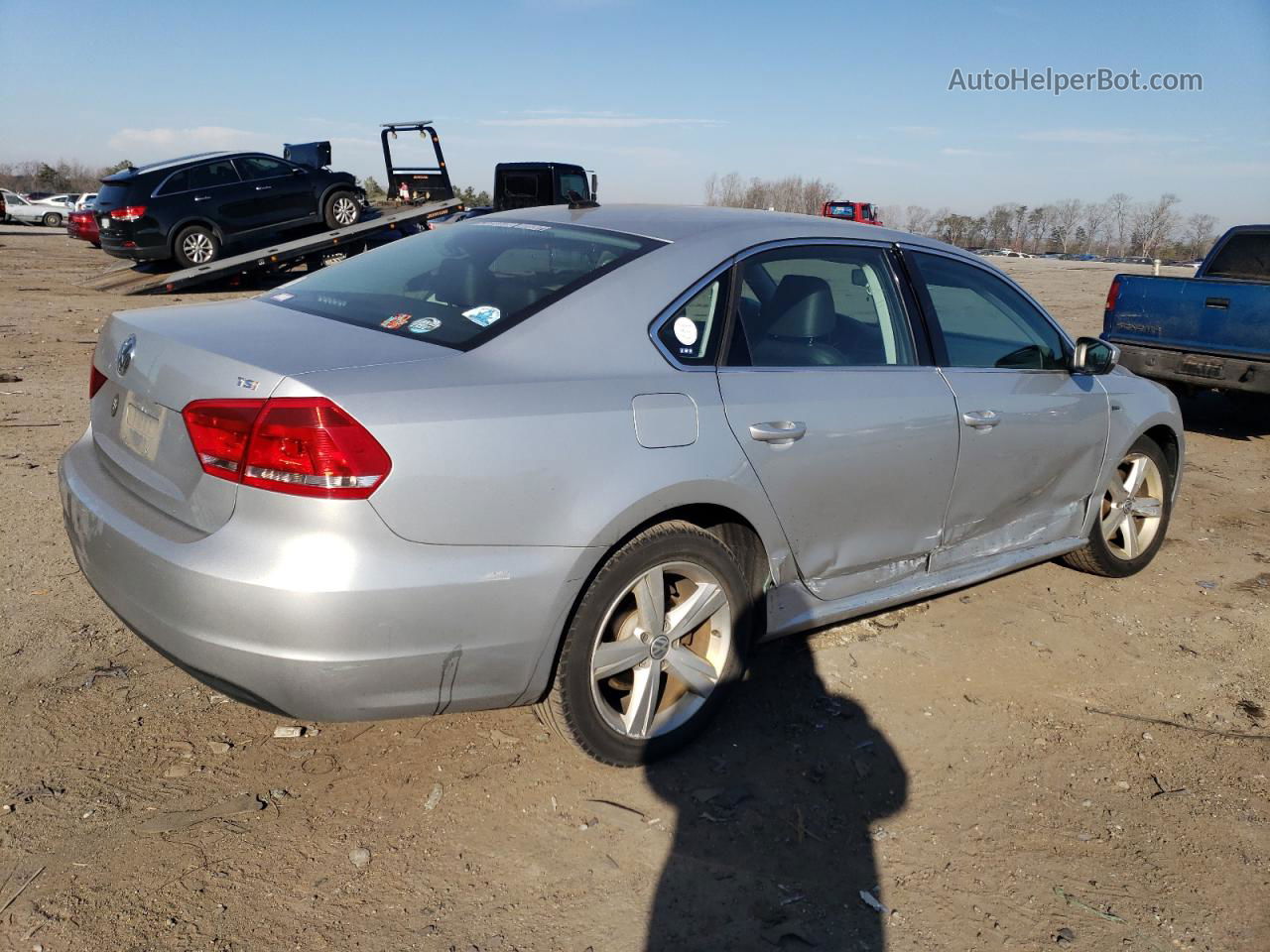 2015 Volkswagen Passat S Silver vin: 1VWAT7A32FC115278