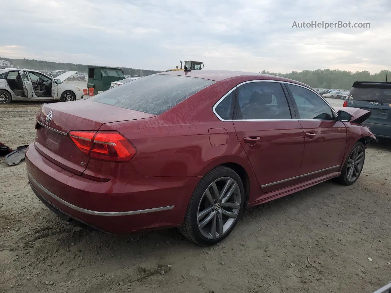 2016 Volkswagen Passat S Red vin: 1VWAT7A32GC042043