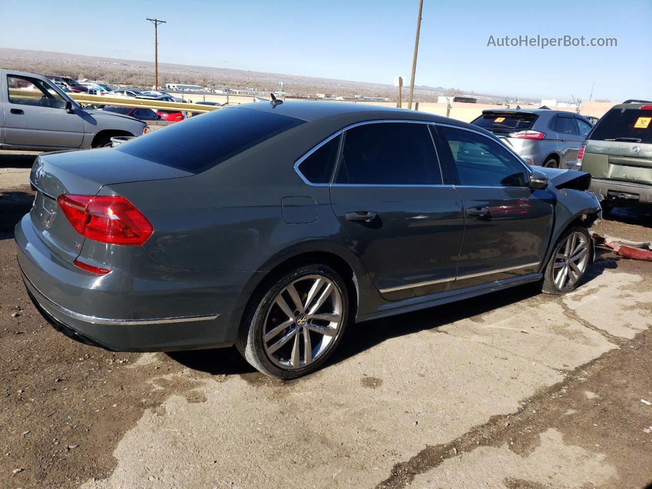 2016 Volkswagen Passat S Серый vin: 1VWAT7A32GC045346