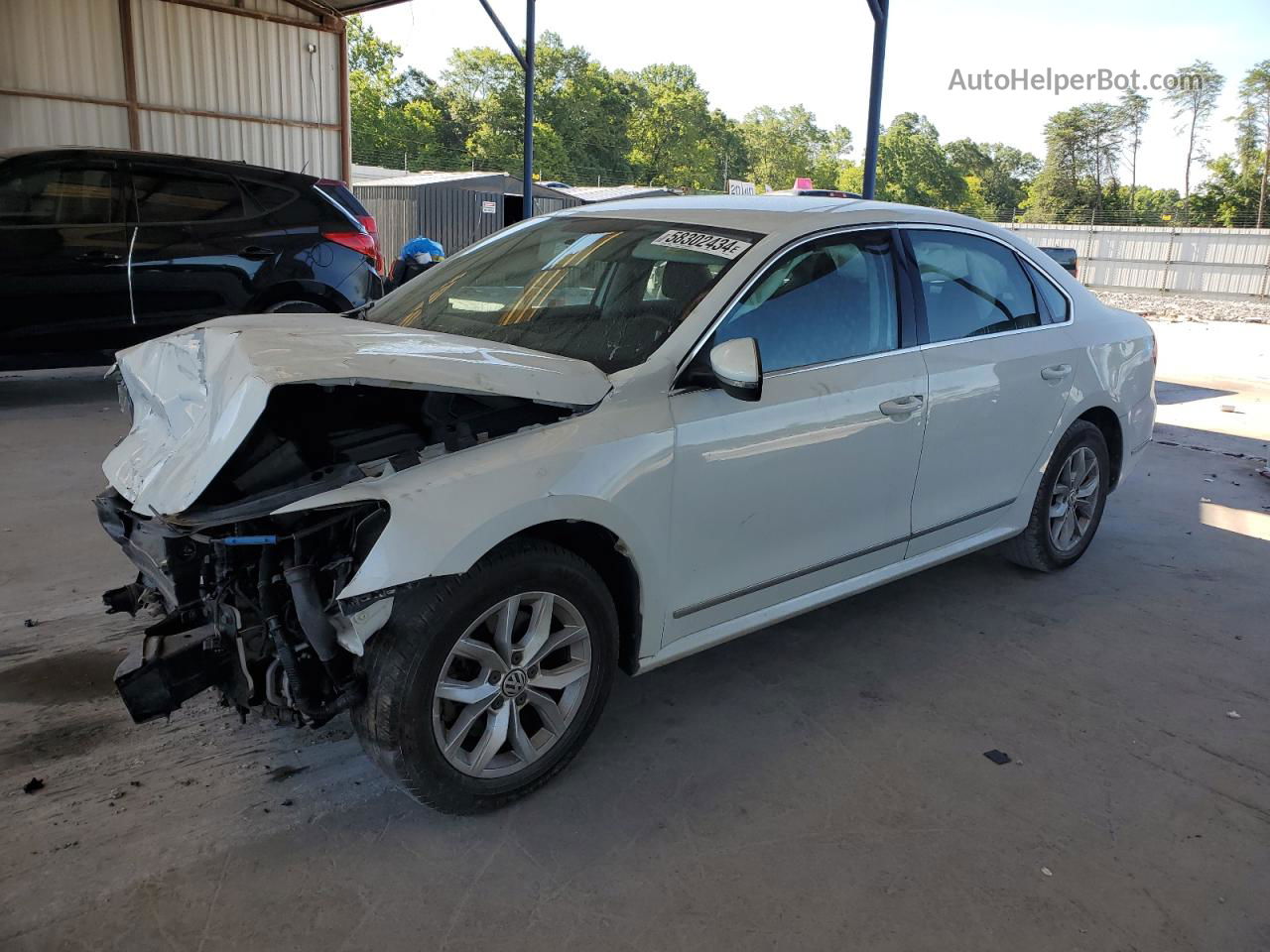 2016 Volkswagen Passat S White vin: 1VWAT7A32GC054757