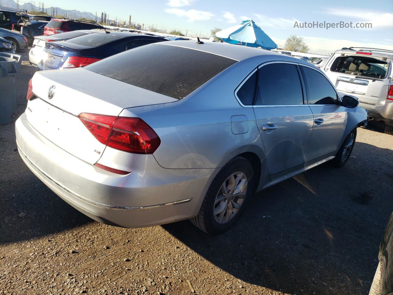 2016 Volkswagen Passat S Silver vin: 1VWAT7A32GC060882