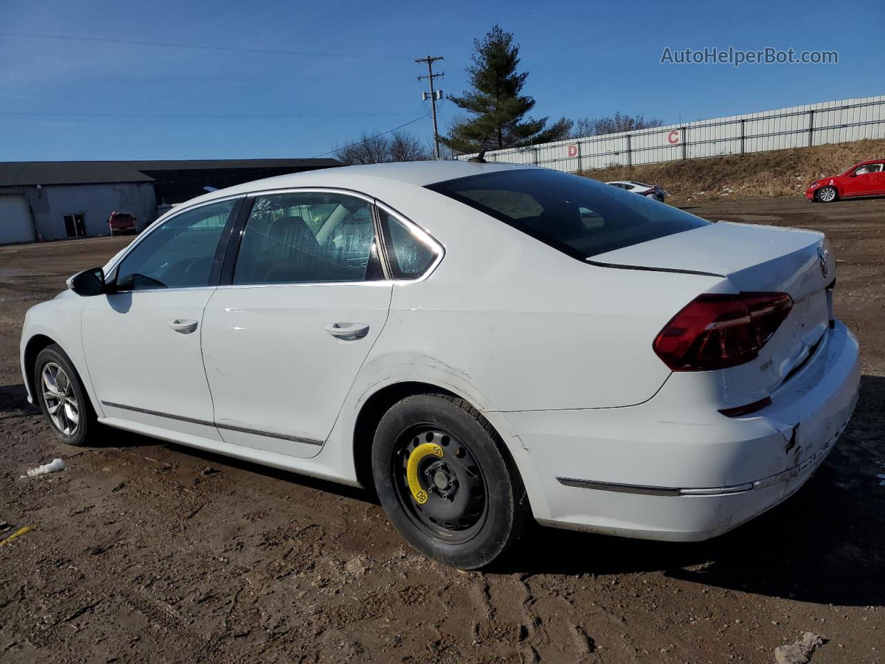 2017 Volkswagen Passat S White vin: 1VWAT7A32HC024160